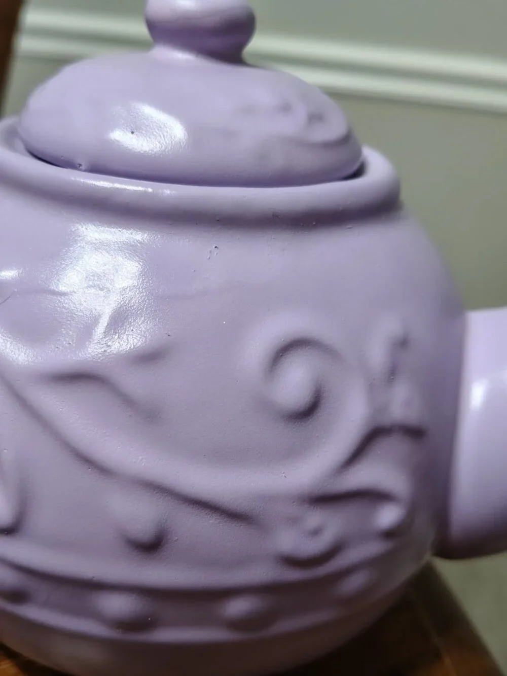 hand painted teapot
